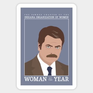 Woman of the Year Sticker